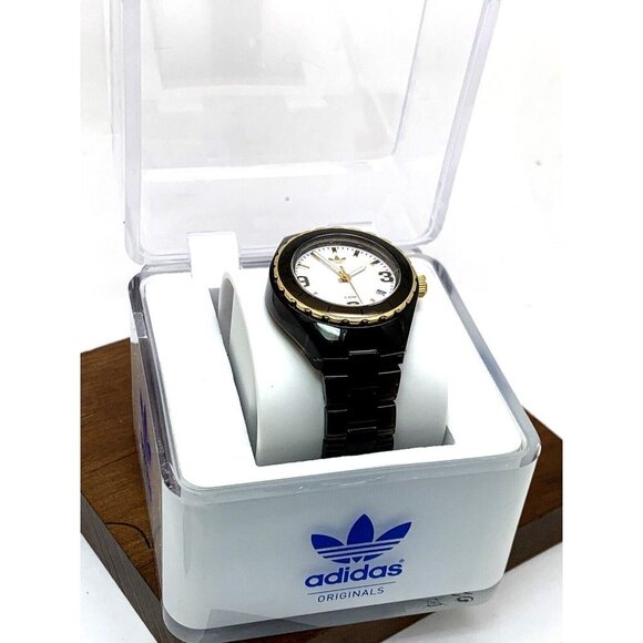 Adidas Women's Watch ADH2553 Quartz Analog White Dial Brown Clear Plasti… - Picture 3 of 14